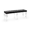 Wildwood Lamps Accent Seating GRETA BENCH- LEATHER