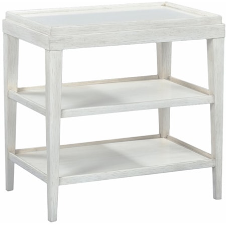 RECTANGLE SIDE TABLE W/ LIP TOP-DRIFT