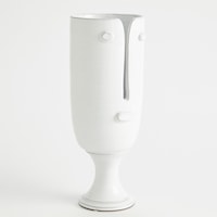 Long Nose Vase-White-Lg