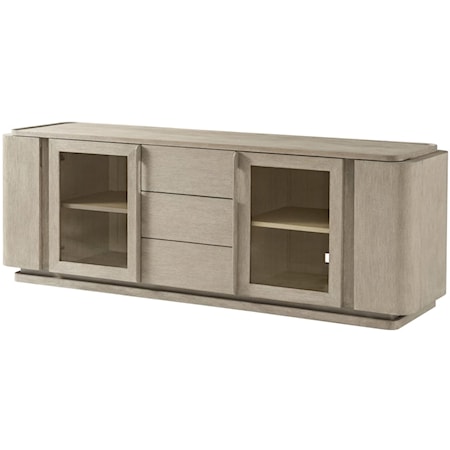 Repose Glass Door Media Console