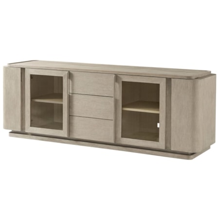 Repose Glass Door Media Console