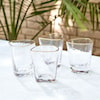 Global Views Glass Ware (Food Grade) S/4 HAMMERED WATER GLASSES