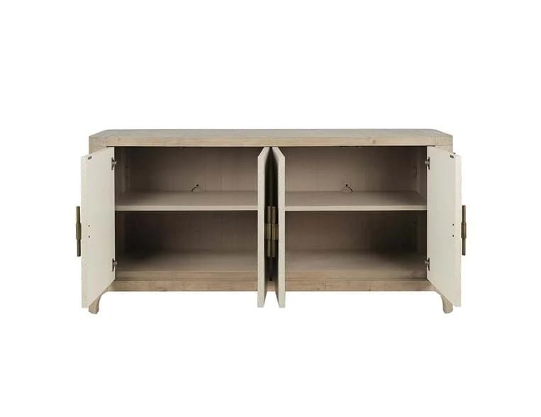 Classic Home Buffets and Sideboards ALPINE RECLAIMED PINE 4DR CABINET NATURAL