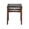 Dovetail Furniture Dovetail Accessories Camila Stool With Dark Brown Frame