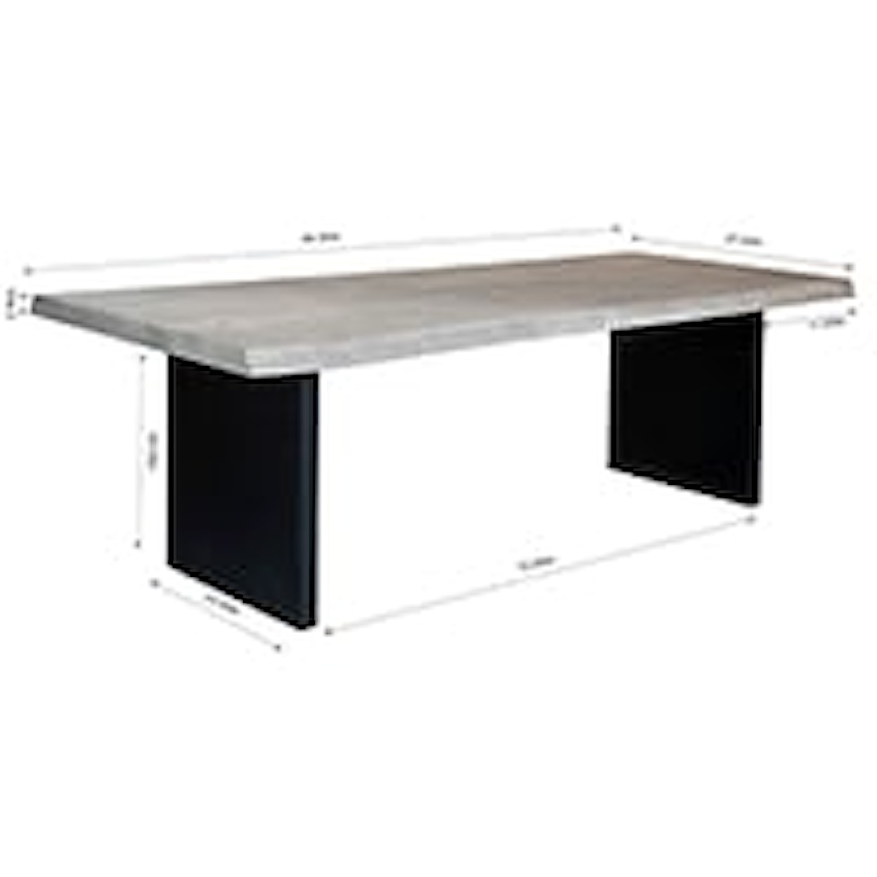 Dovetail Furniture Dining Tables Mansel Dining Table 