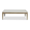 Uttermost Accent Furniture WHITE LINEN COFFEE TABLE