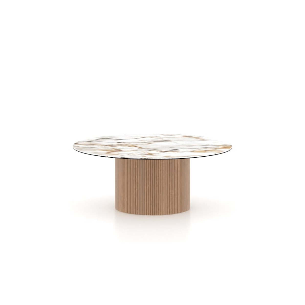 Canadel Canadel Living ROUND SHELL TOP ILLUSION COFFEE TABLE