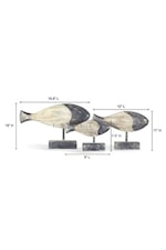 Ibolili Sculptures Wood Sperm Whale on Stand, Arch