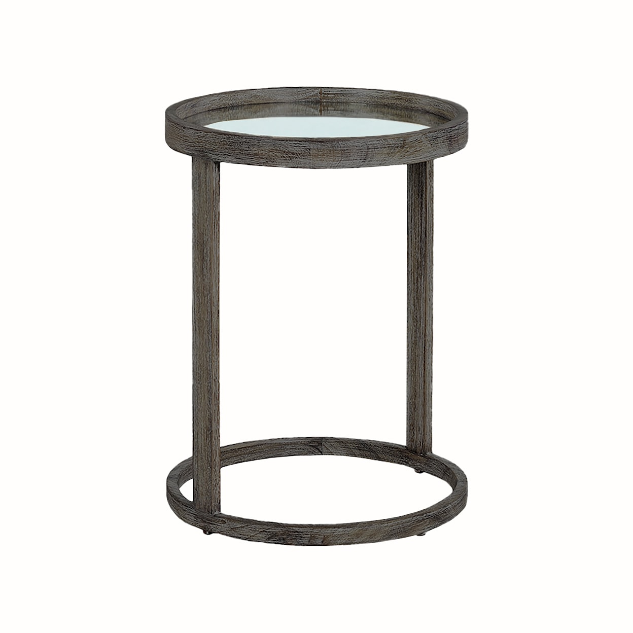 Oliver Home Furnishings End/ Side Tables CIRCLES SPOT TABLE- MIDNIGHT
