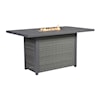Signature Design Palazzo Outdoor Bar Table with Fire Pit