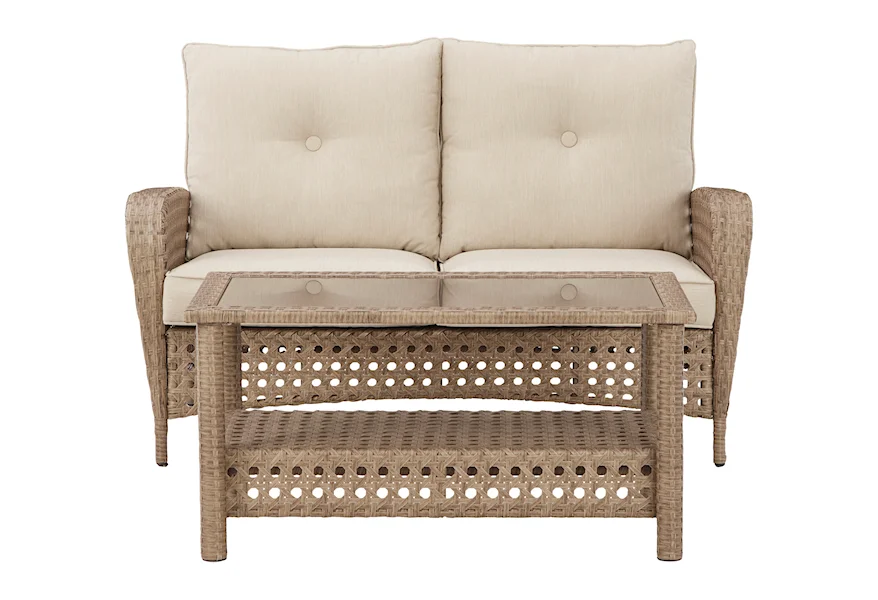 Braylee Outdoor Loveseats by Signature Design by Ashley at Esprit Decor Home Furnishings
