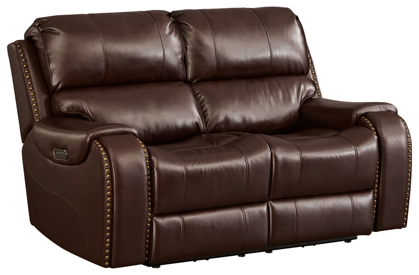 leather reclining love seat