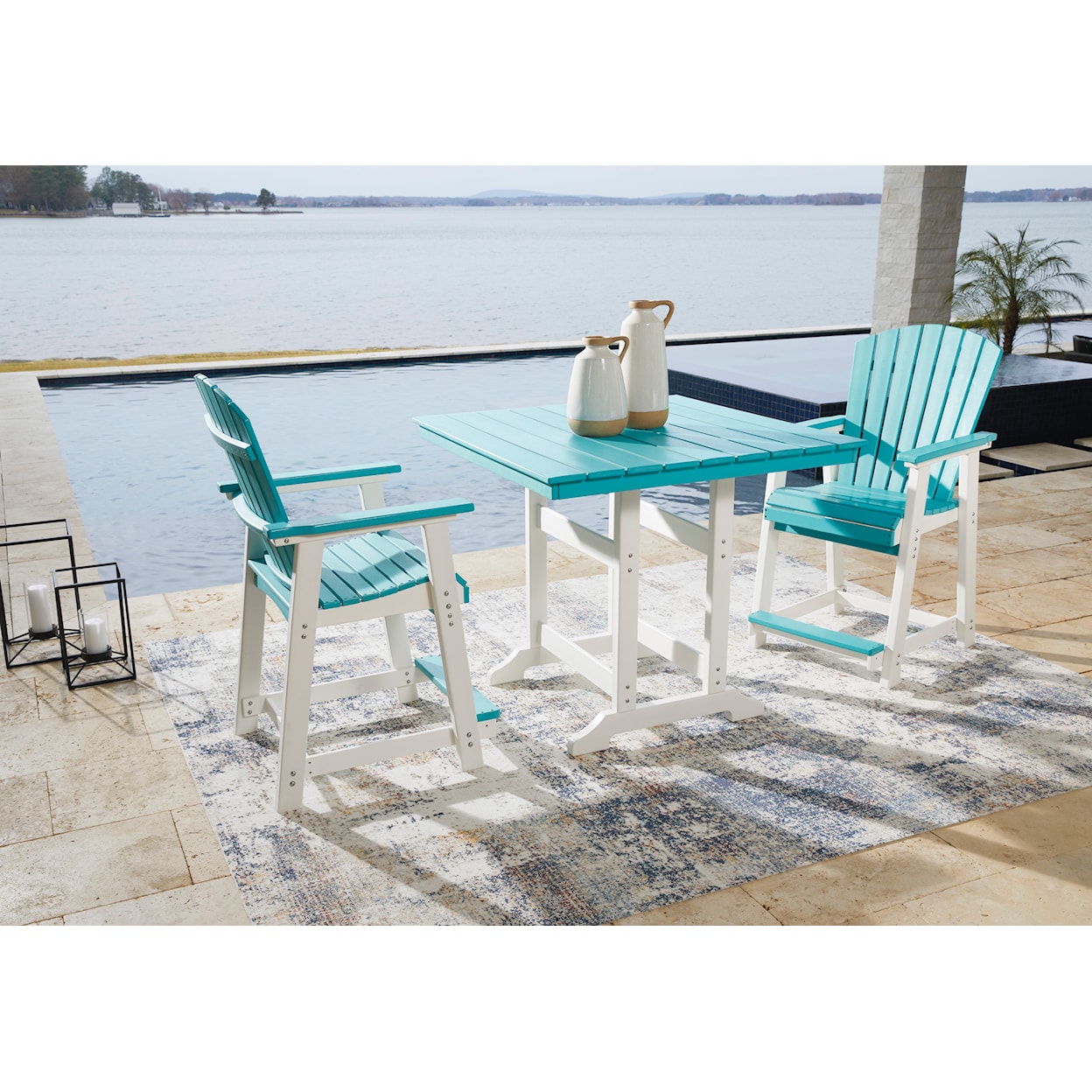 StyleLine Eisely Outdoor Counter Height Dining Table