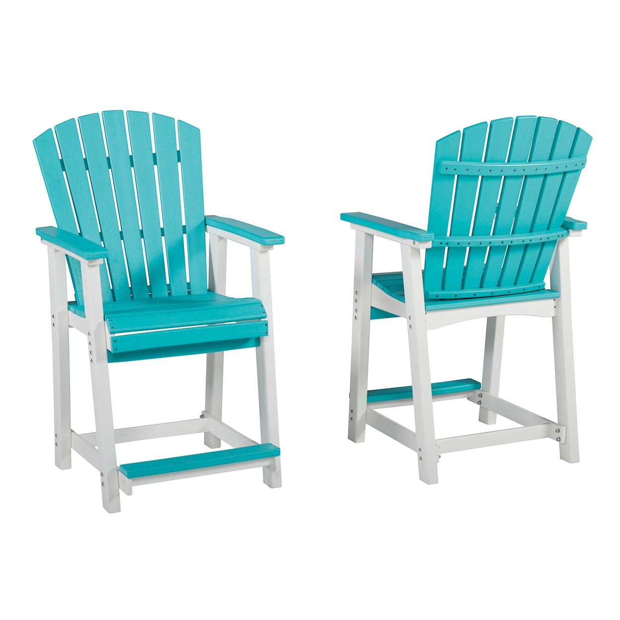 Benchcraft Eisely  Outdoor Counter Height Bar Stool (Set of 2)