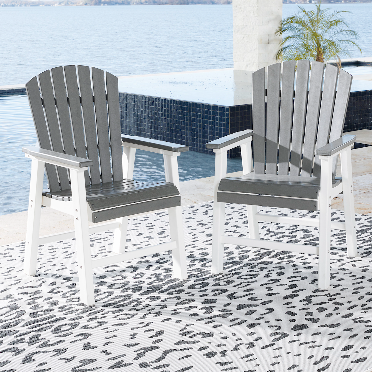 Ashley Signature Design Transville Outdoor Dining Arm Chair (Set of 2)