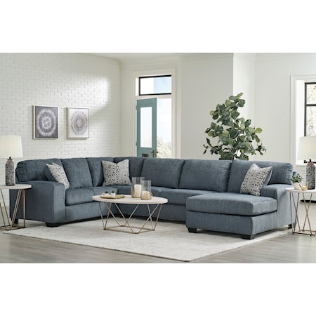 3-Piece Sectional with Chaise