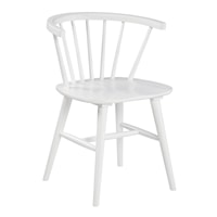 Solid Wood White Dining Chair