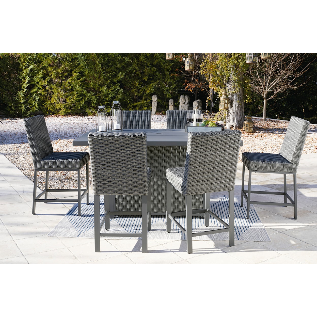 StyleLine Palazzo Outdoor Bar Table with Fire Pit