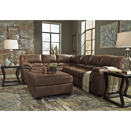 3-Piece Sectional with Ottoman