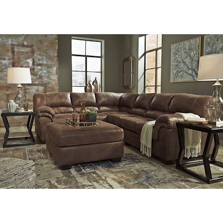 3-Piece Sectional with Ottoman