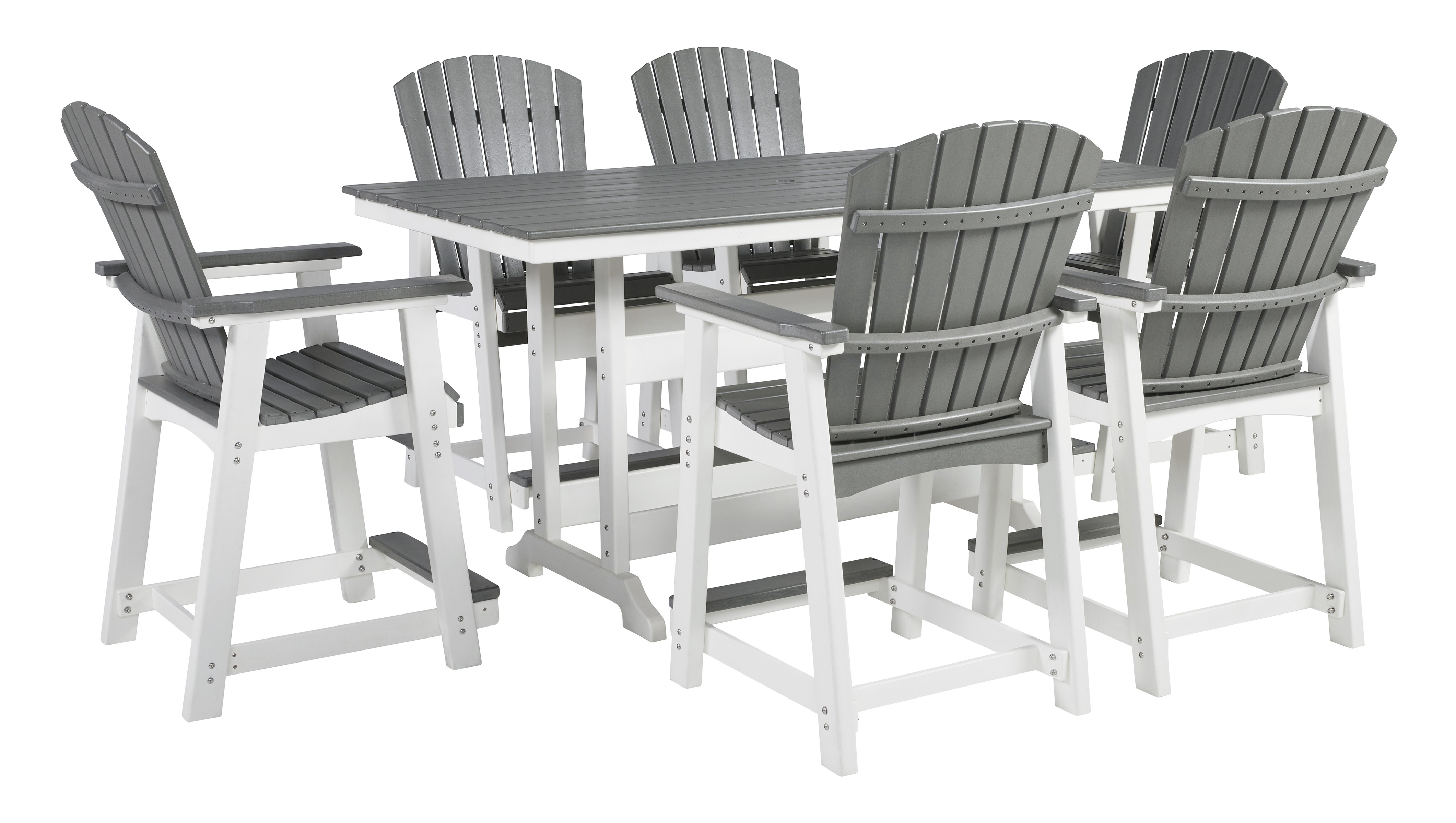 grey bistro table set