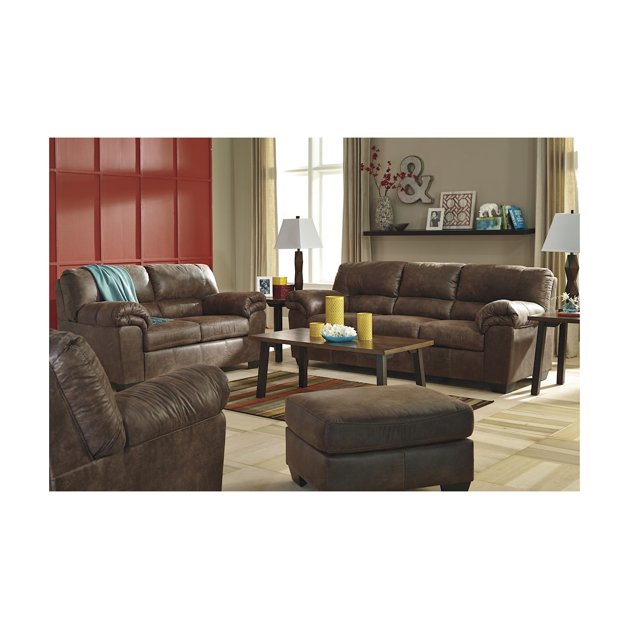 Signature Design by Ashley Bladen Sofa, Loveseat, Chair, and Ottoman
