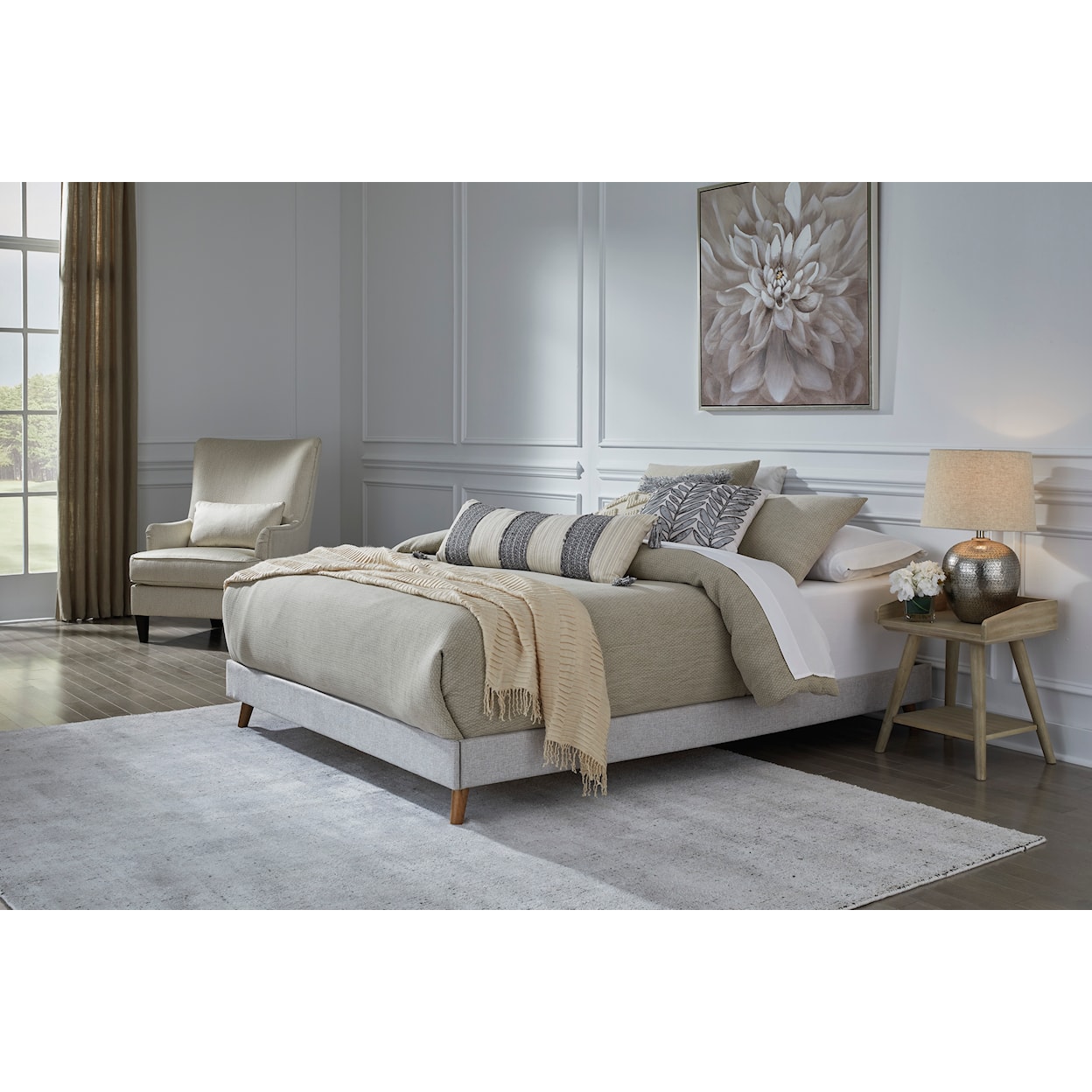 Ashley Signature Design Tannally Full Upholstered Platform Bed