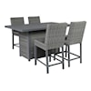 Signature Design by Ashley Palazzo Counter Height Dining Table w/ 4 Stools