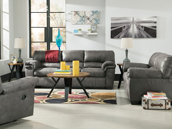 Sofa, Loveseat, and Recliner