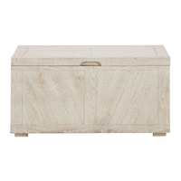 Storage Trunk with V-Pattern Planks