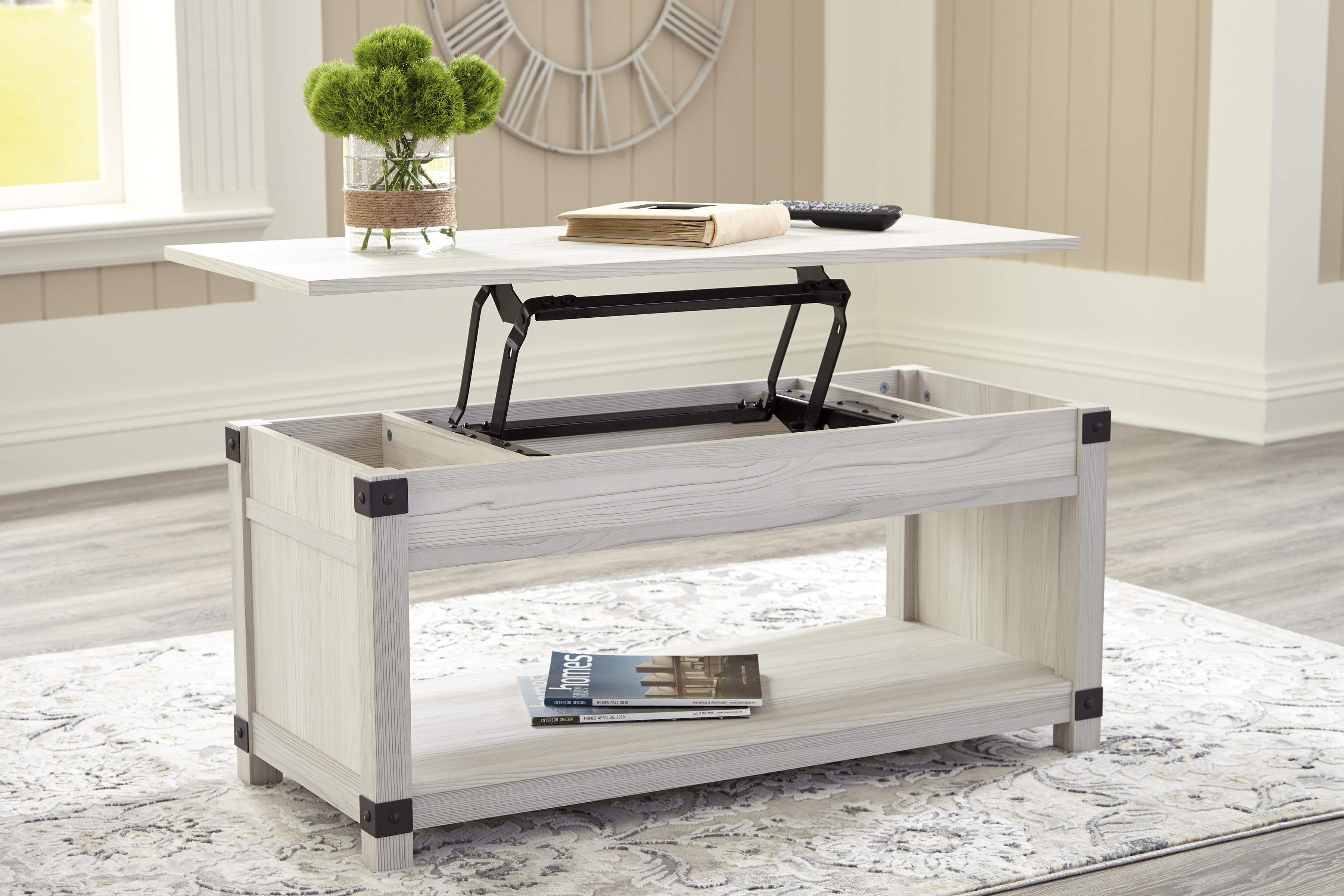 farmhouse lift coffee table