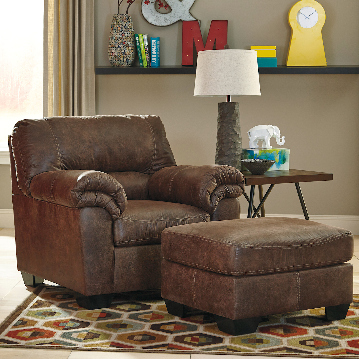 Signature Bladen Chair and Ottoman