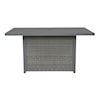 Signature Design by Ashley Palazzo Outdoor Bar Table with Fire Pit