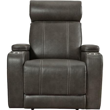 Faux Leather Power Recliner