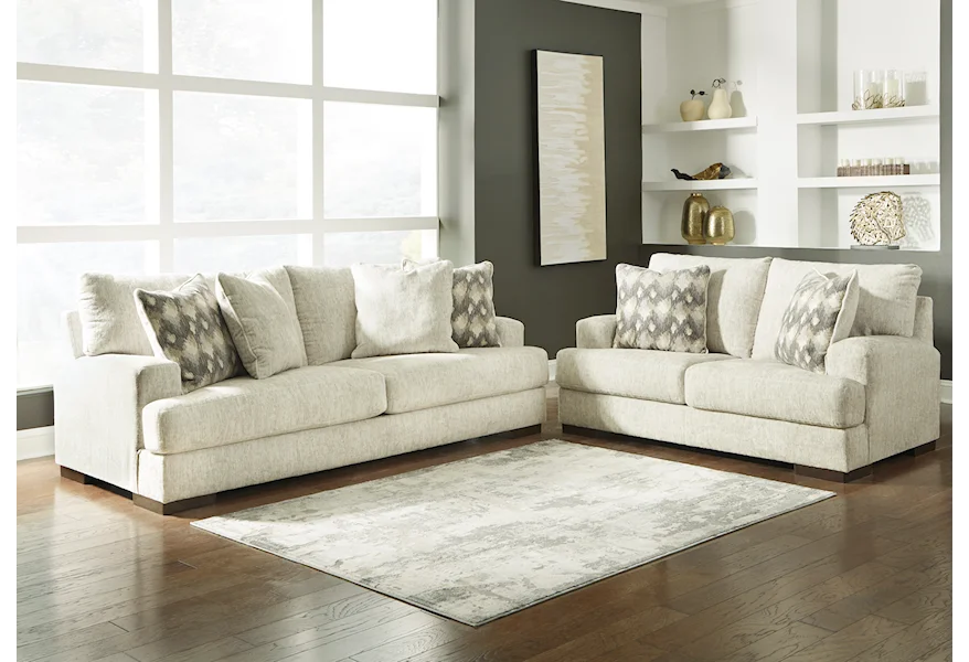 Grace Sofa and Loveseat by Signature at Walker's Furniture