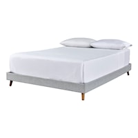 Full Upholstered Platform Bed