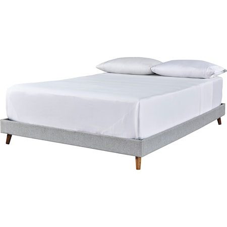 Twin Upholstered Platform Bed