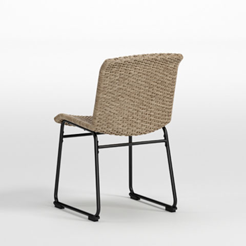 Resin Wicker Outdoor Dining Chair