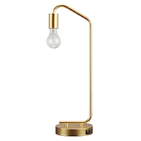 Covybend Goldtone Desk Lamp