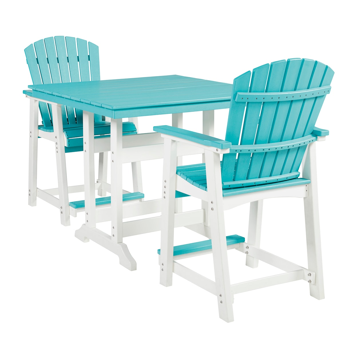 Ashley Signature Design Eisely  Outdoor Counter Height Bar Stool (Set of 2)