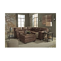 2-Piece Sectional with Ottoman