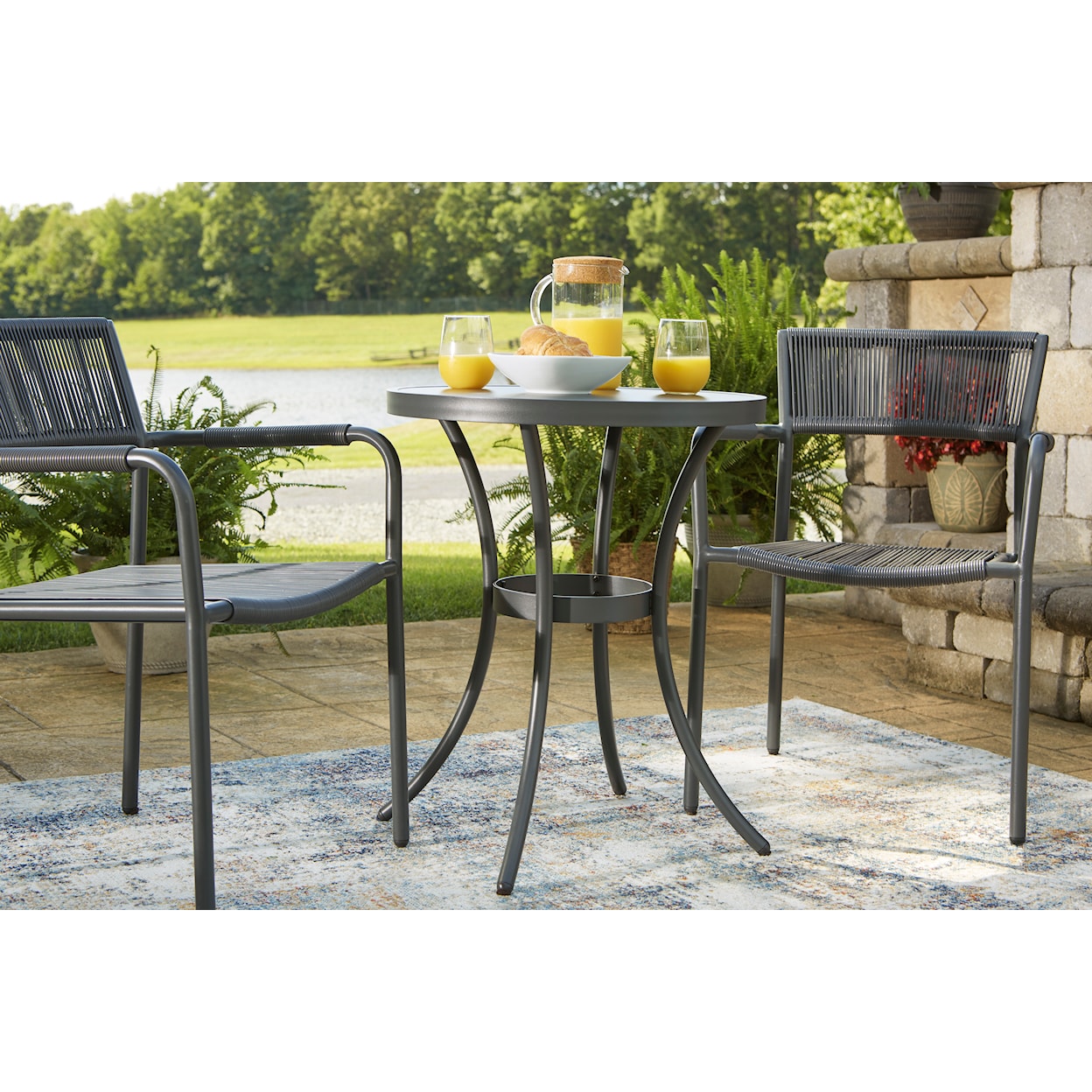 Signature Design by Ashley Crystal Breeze 3-Piece Table and Chair Set