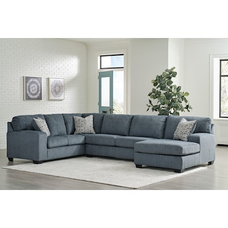 3-Piece Sectional with Chaise