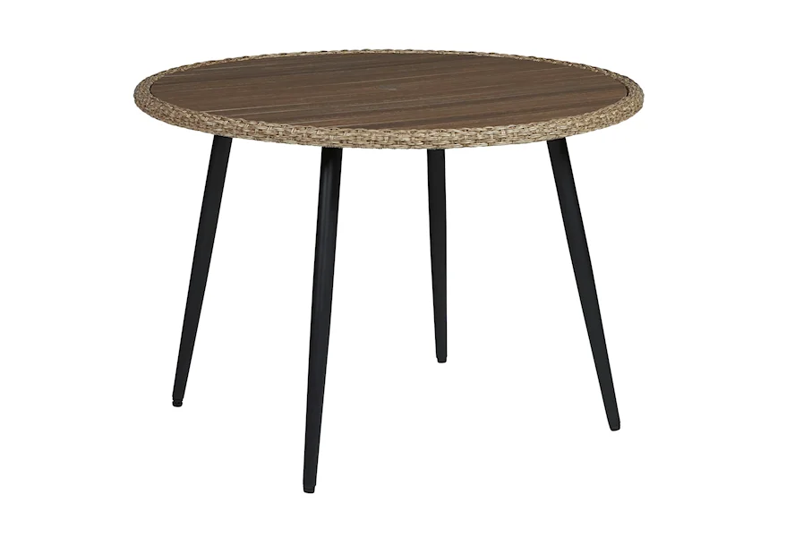 Amaris Outdoor Dining Table by Signature Design by Ashley at Rune's Furniture