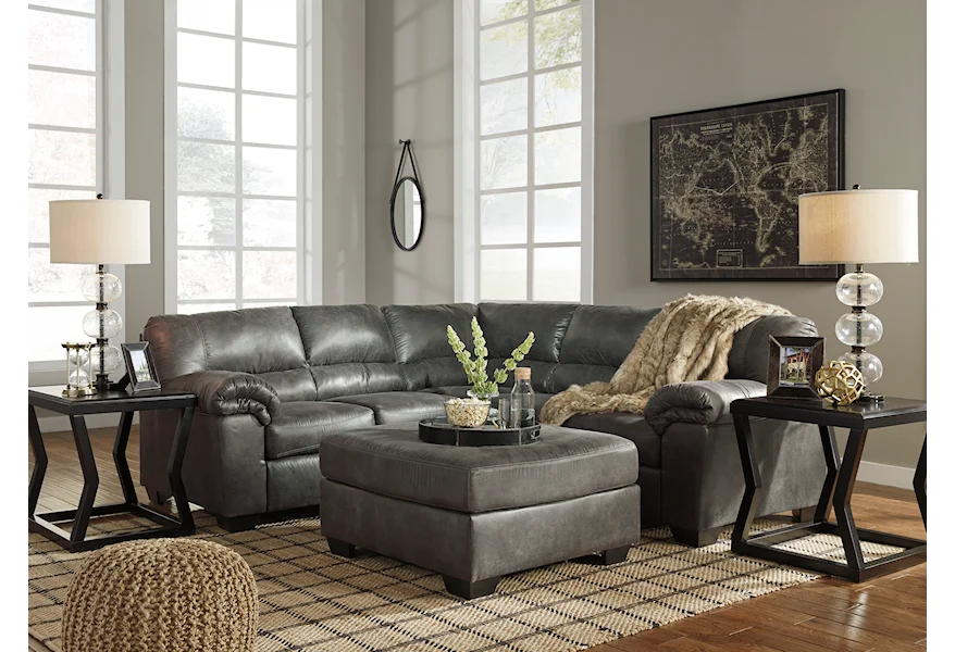 Bladen 2-Piece Sectional with Ottoman by Signature Design by Ashley at Schewels Home