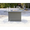 Ashley Signature Design Palazzo Outdoor Bar Table with Fire Pit