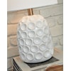 Signature Design by Ashley Lamps - Casual Moorbank Off-White Ceramic Table Lamp