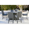 Ashley Furniture Signature Design Palazzo Outdoor Bar Table with Fire Pit