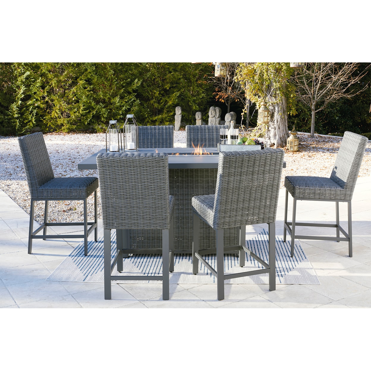 Ashley Signature Design Palazzo Outdoor Barstool (Set of 2)