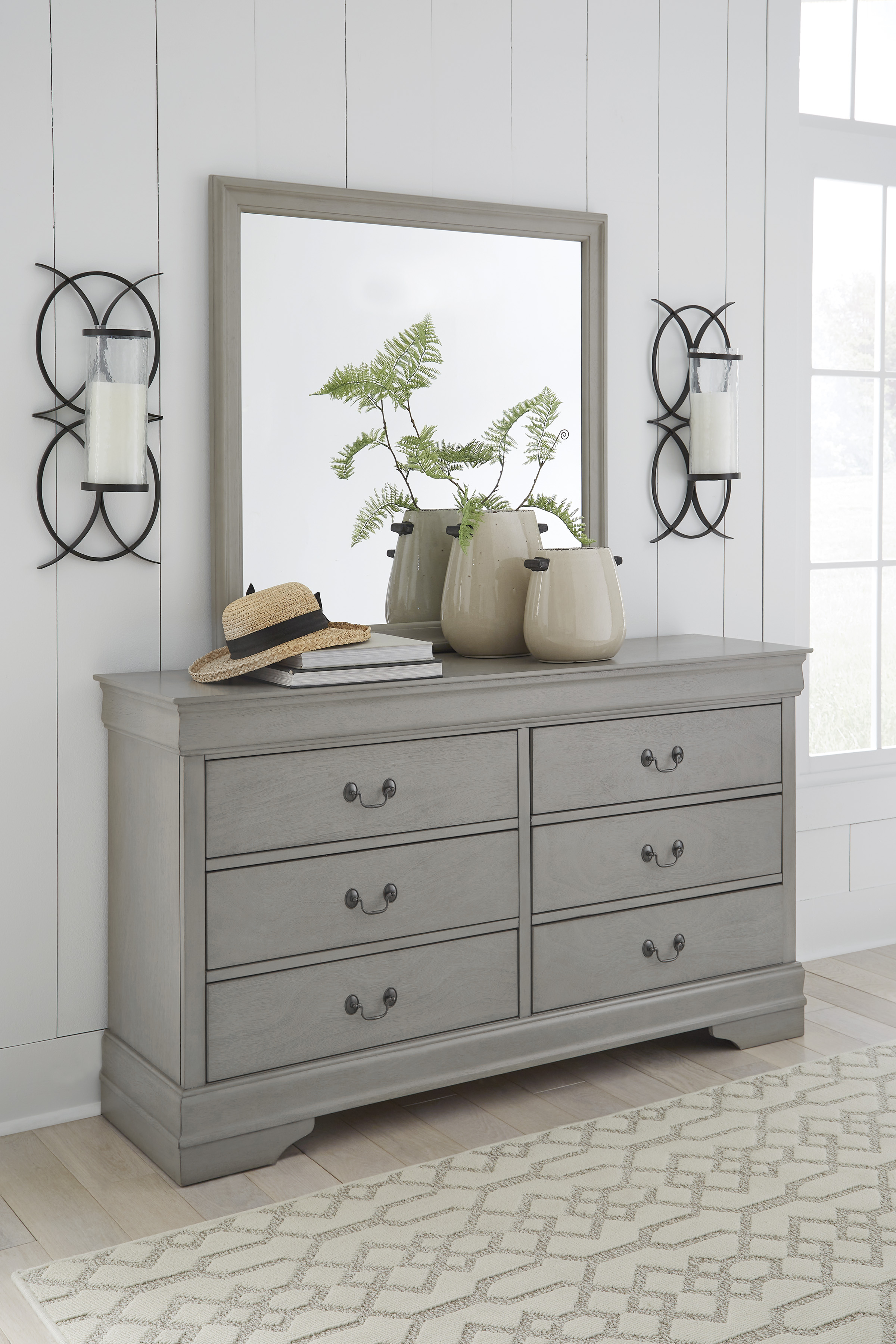 Signature Design By Ashley Kordasky B394B1 Transitional Gray Dresser ...